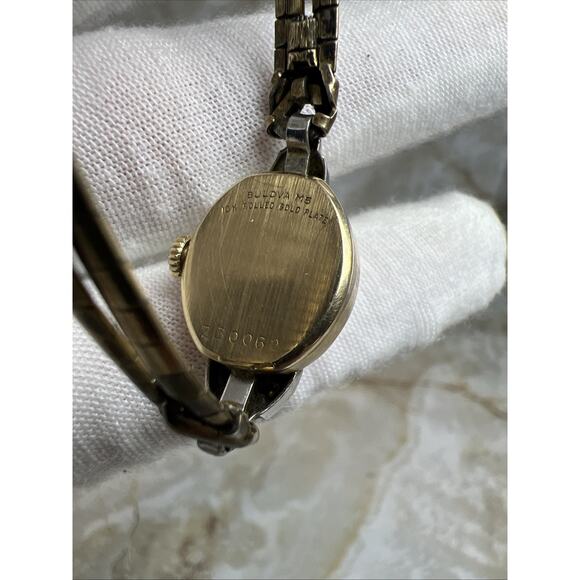 Vintage Bulova M5 10k Rolled Gold Plate Manual Wind Ladies Watch Working main image 4